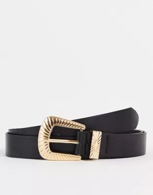 Madein twisted rope buckle belt in black | ASOS (Global)