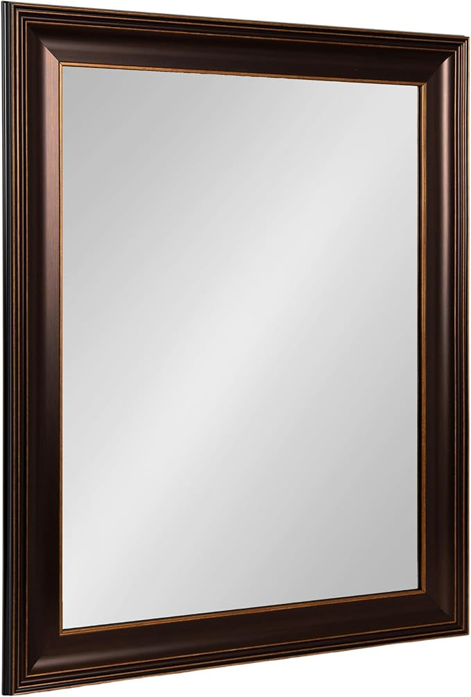 Kate and Laurel Galiano Traditional Framed Rectangle Bathroom Vanity Mirror | Amazon (US)