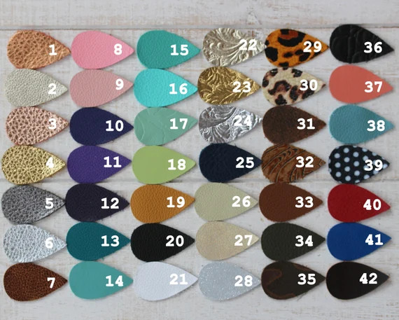 Leather Earrings, Genuine Leather Earrings, Leaf Shape, Leaf Earrings, Petal, Joanna Gaines, Leather | Etsy (US)