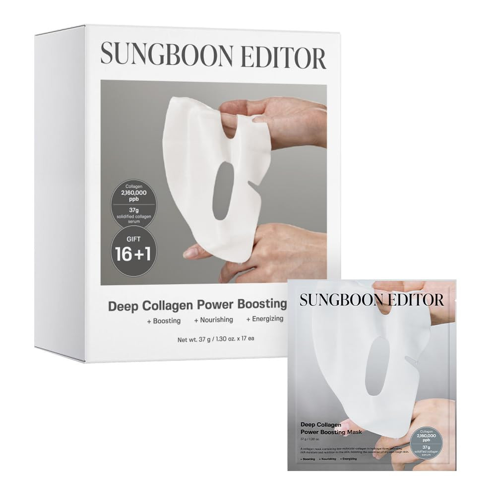 SUNGBOON EDITOR Deep Collagen Overnight mask 37gx17ea | Real Collagen 2,160,000PPB for Elasticity... | Amazon (US)