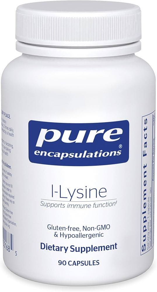 Pure Encapsulations L-Lysine - Essential Amino Acid Supplement for Immune Support & Gum, Lip Heal... | Amazon (US)