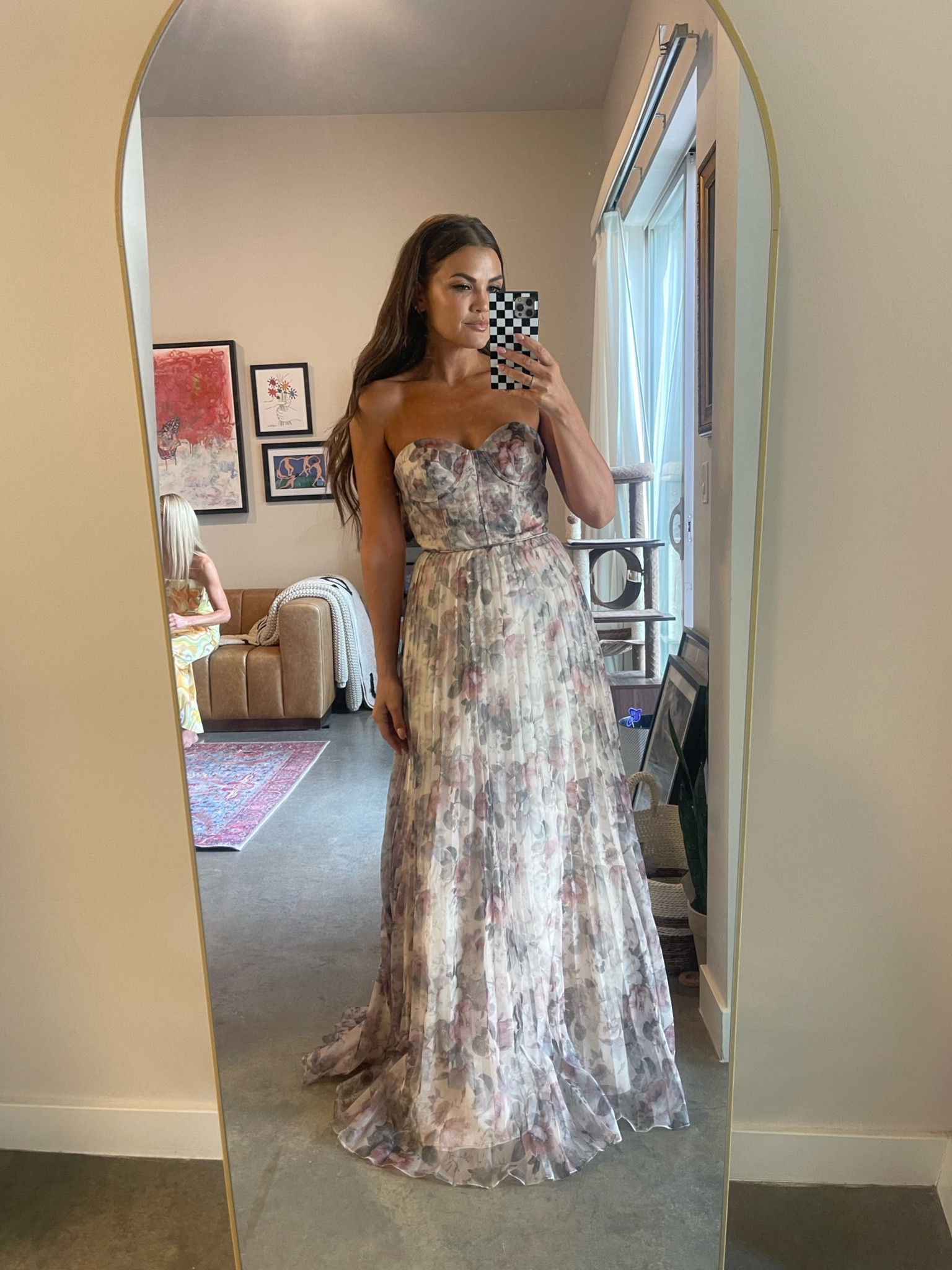 Wedding Guest Dress #1 - Tik Tok try on 
Lulus Floral Gown - Most Beautiful Day Gown

#LTKstyletip #LTKwedding