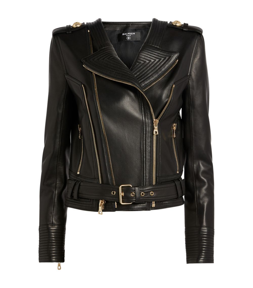 Sale | Balmain Leather Jacket | Harrods UK | Harrods