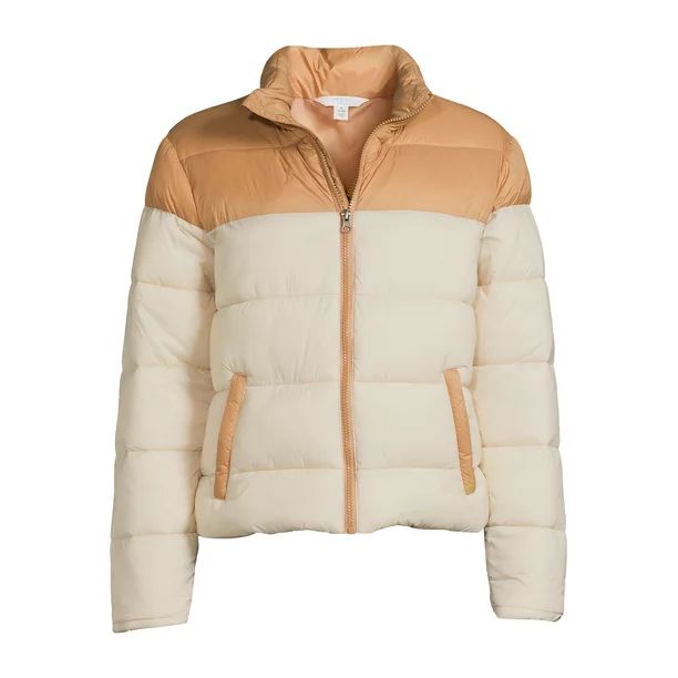 Time and Tru Women's and Plus Puffer Jacket - Walmart.com | Walmart (US)