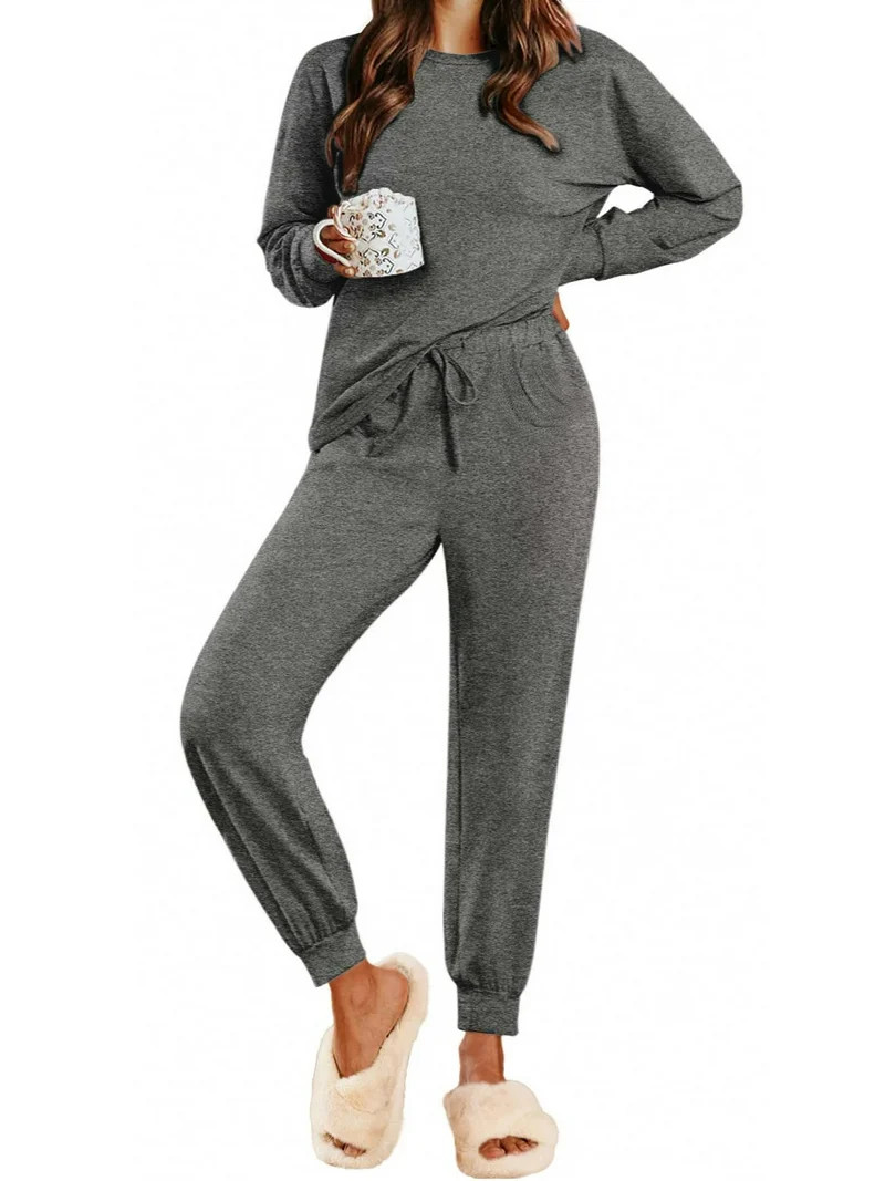 Fantaslook Womens Pajamas Sets Long Sleeve Top and Pant with Pockets Lounge Wear Set Oufits | Walmart (US)