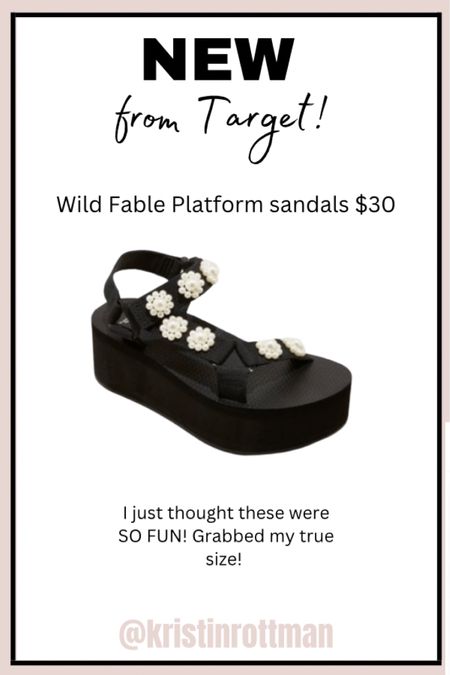 Wild fable sandals from Target $30! TTS

#LTKshoecrush #LTKstyletip #LTKFind