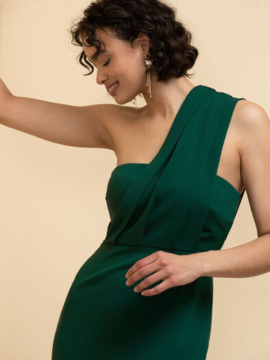 Gathered One-Shoulder Dress | Ricki's