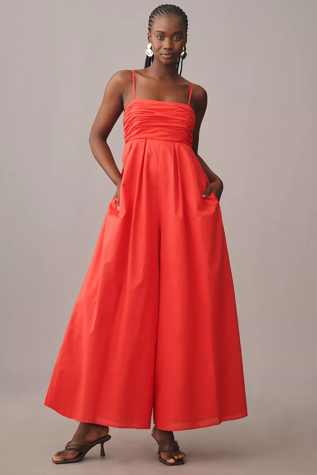 Hutch The Mabel Square-Neck Wide-Leg Jumpsuit | Anthropologie (US)