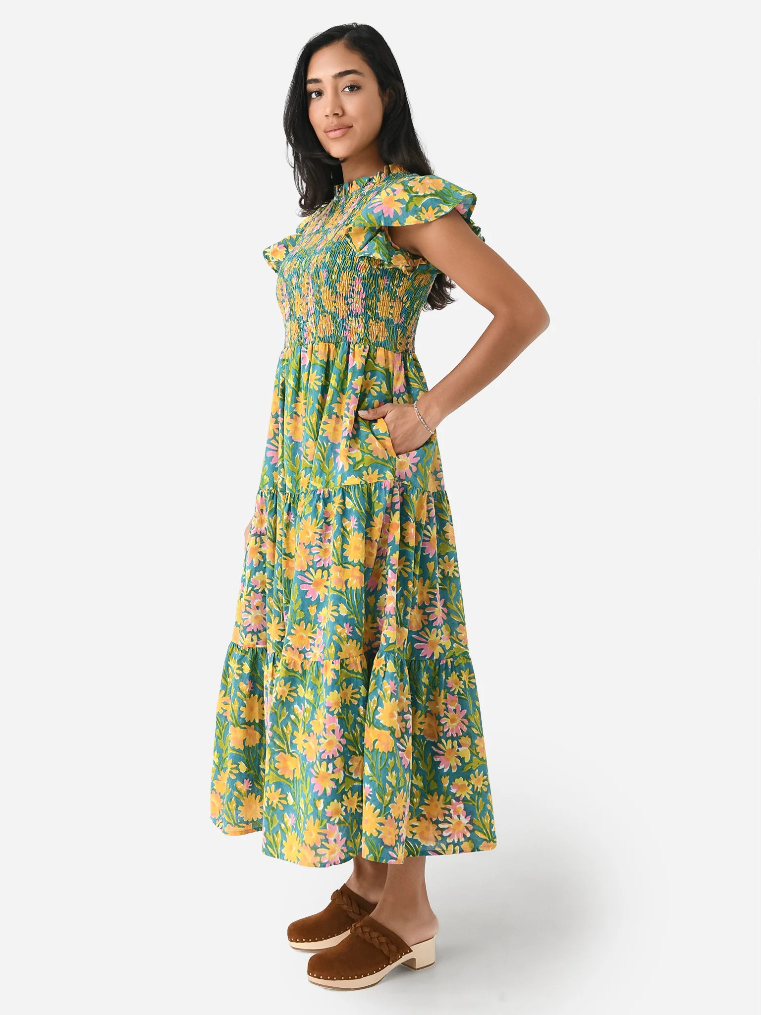 Sur La Vague Women's Jane Flutter Maxi Dress | Saint Bernard