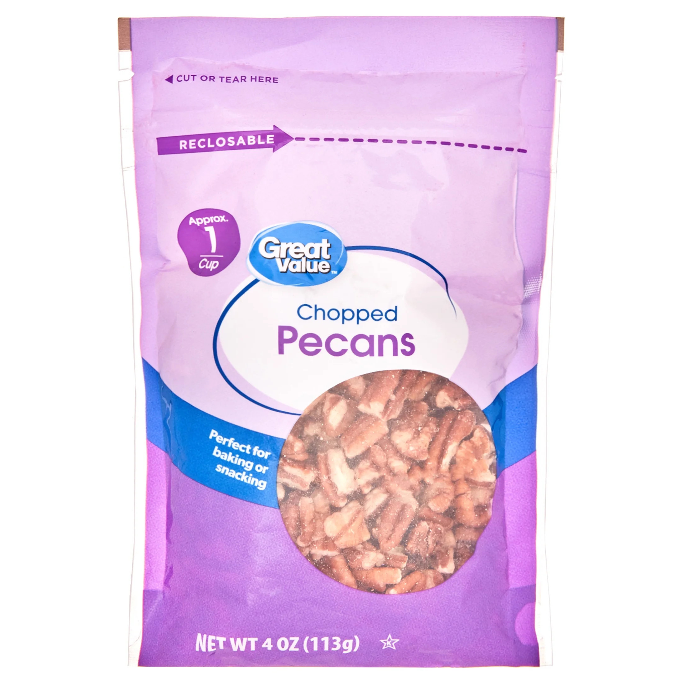 Great Value Chopped Pecans, 4 oz | Walmart (US)