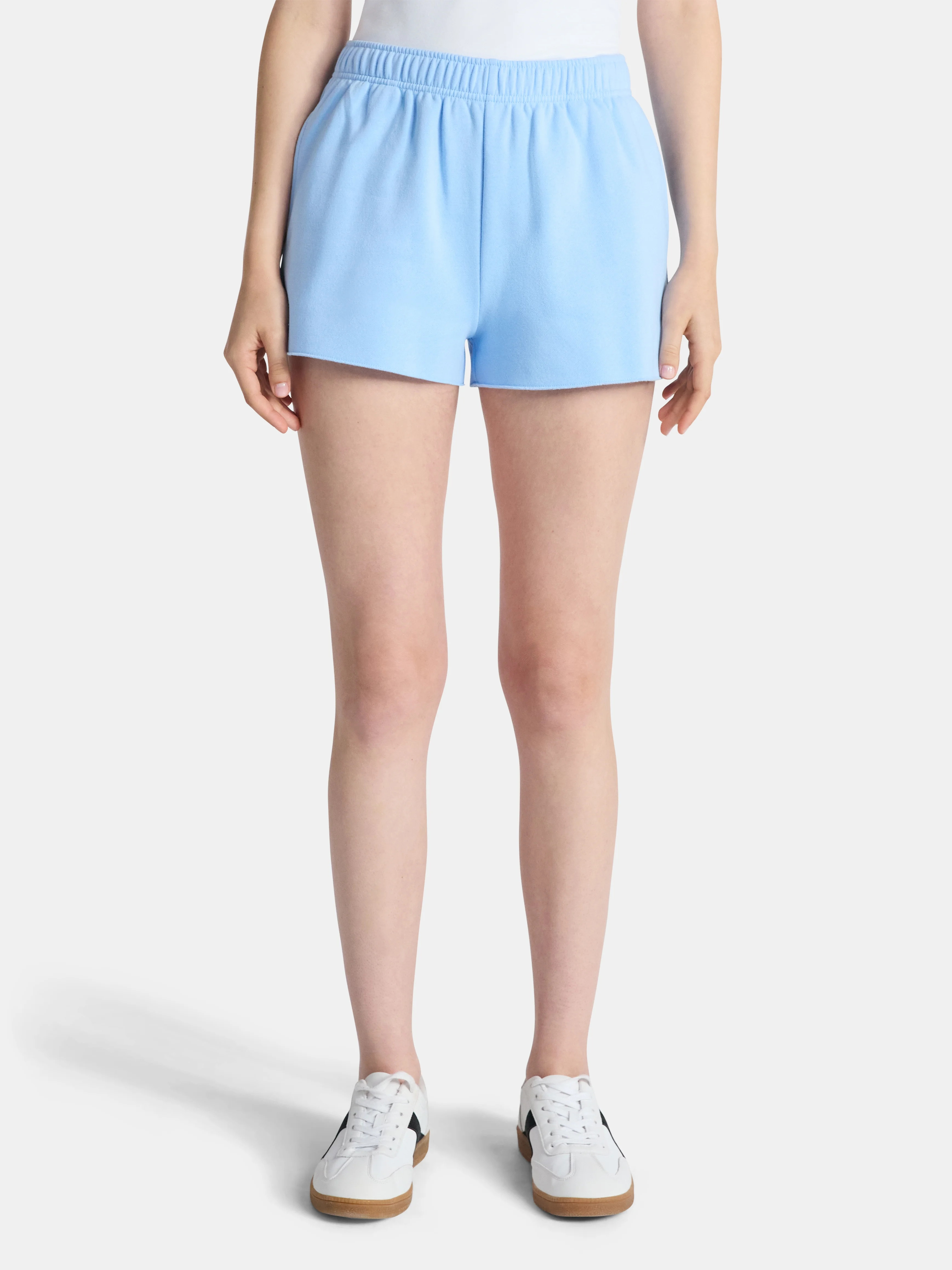 No Boundaries Fleece Foldover Shorts, 2'' Inseam, Women’s | Walmart (US)