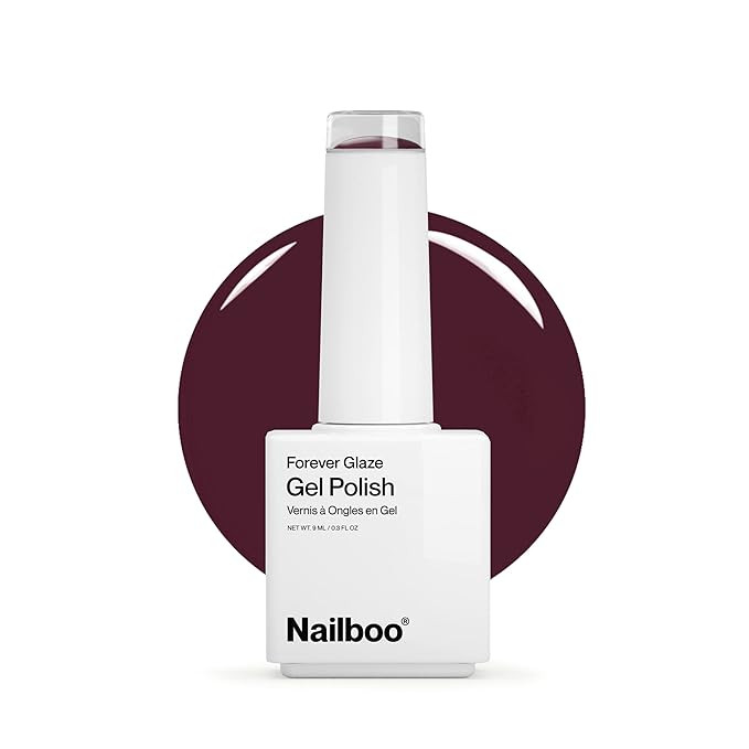 Nailboo PREMIER Forever Glaze Gel Nail Polish, (Deep Burgundy) Wine Time LED Nail Lamp Gel Polish... | Amazon (US)