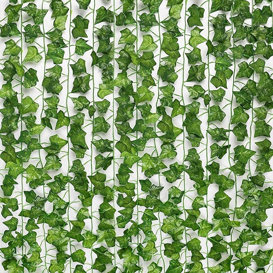 JPSOR 24pcs Fake Vines Fake Ivy Leaves Artificial Ivy, Ivy Garland Greenery Vines for Bedroom Dec... | Amazon (US)