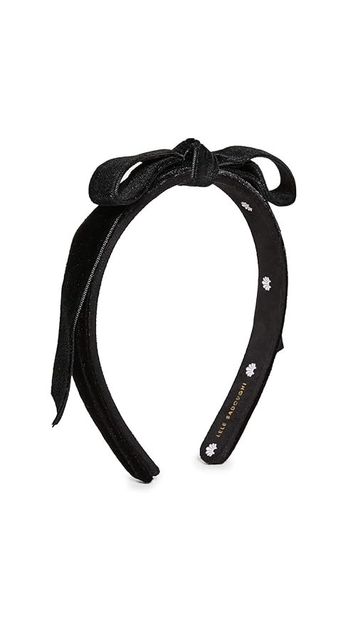 Lele Sadoughi Women's Bardot Ribbon Slim Headband, Jet, Black, One Size | Amazon (US)
