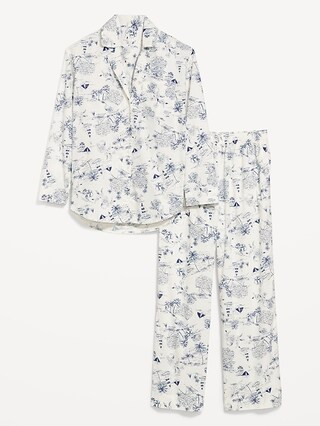 Poplin Pajama Pant Set | Old Navy (US)