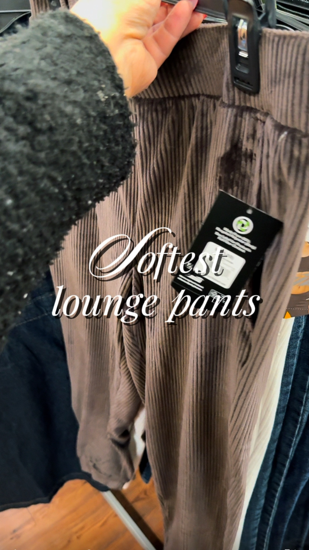 Comfortable lounge pants for women over 40. Cozy everyday pants. Affordable lounge pants. Soft ribbed pants for women. Relaxed fit pants for midlife women.

#LTKMidsize #LTKFindsUnder50 #LTKOver40