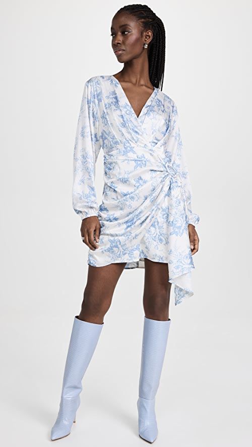 Long Sleeve Wrap Mini Dress | Shopbop