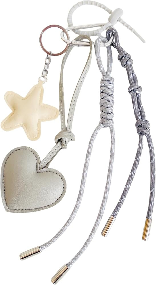 QTMY Cute Braided Keychain Bag Charms for Handbag Purse Backpack Accessories Bogg Bag,333 | Amazon (US)