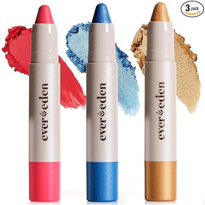 Evereden Kids Fantasy Face Crayon Trio: Non Toxic Kids Makeup & Multi-Purpose Face, Eye, & Lip Cr... | Amazon (US)