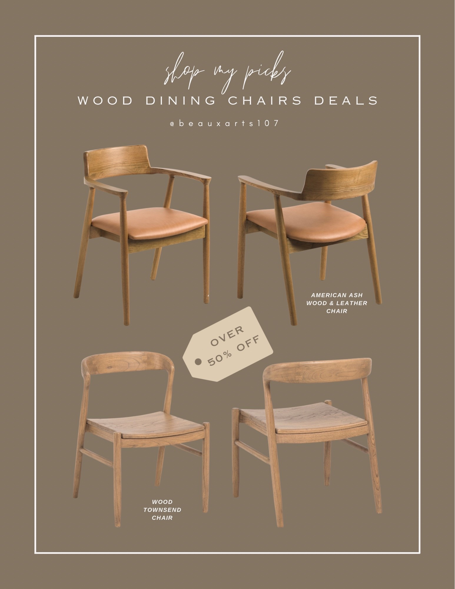 Save over 50% off these beautiful wood designer dining chairs!

#LTKHome #LTKSaleAlert