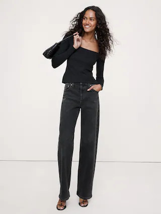 Sculpted-Stretch Square-Neck Top | Banana Republic (CA)