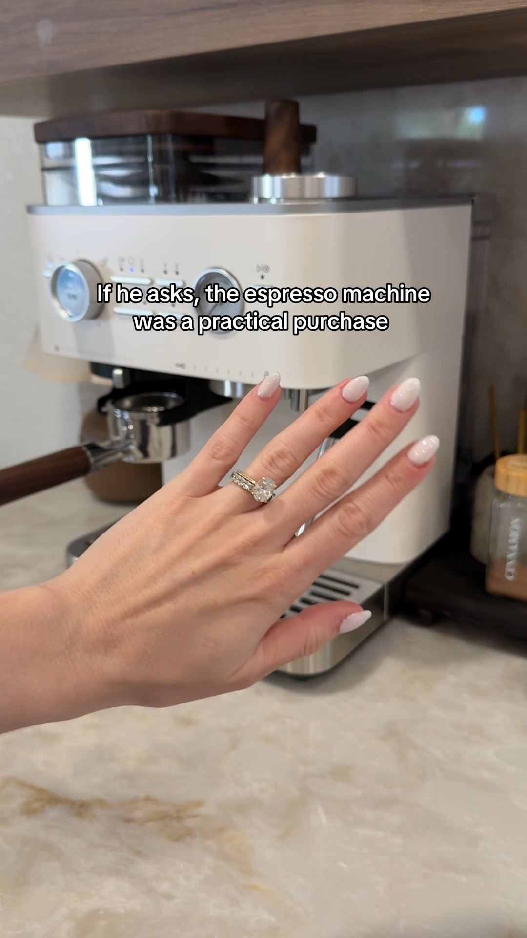 It’s makes delicious lattes AND cleans my jewelry. That’s a good deal if you ask me!!! 
••
Espresso machine, cleaning jewelry with espresso machine, steam cleaner, steam cleaning jewelry, ring cleaner


#LTKBeauty #LTKWedding #LTKselfcare