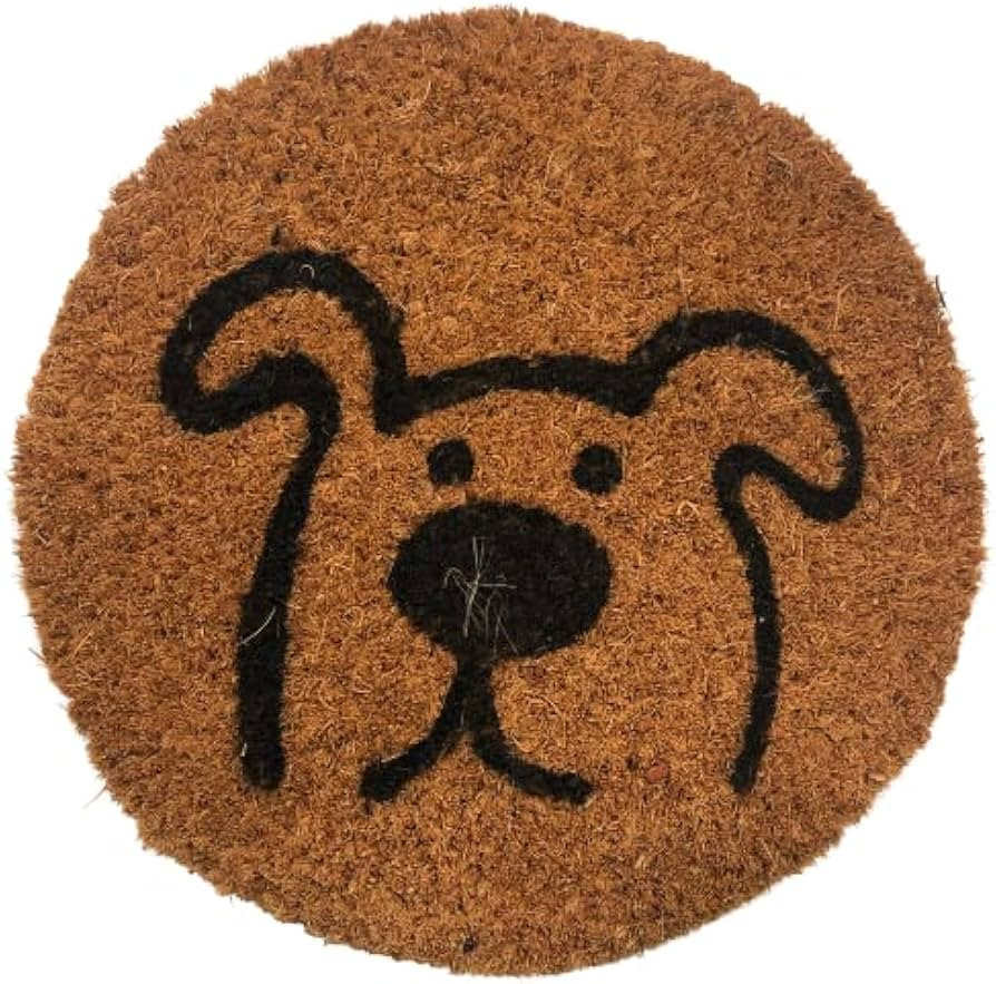 Dog, 9 Inch Round Insert for 2' X 3' Doormat, Fits Calloway Mills 160012436 Door Mat | Amazon (US)