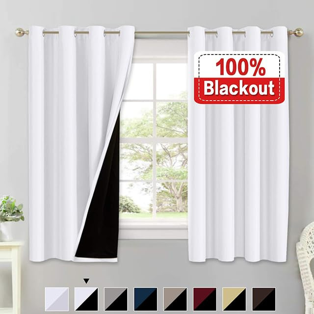 Rose Home Fashion Thermal Insulated Blackout Curtain Liner Panel-Ring Included- Curtain Liner 100... | Amazon (US)