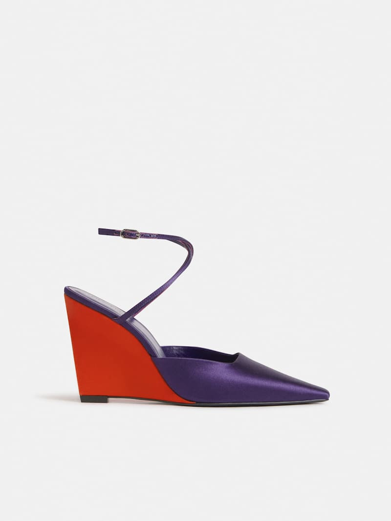 Reformation Natasha Wedge Purple 5.5 | Reformation (Global)