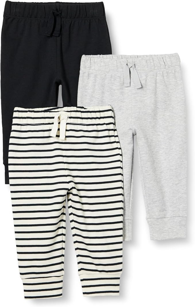 Amazon Essentials Unisex Toddlers and Babies' Cotton Pull-On Pants, Multipacks | Amazon (US)