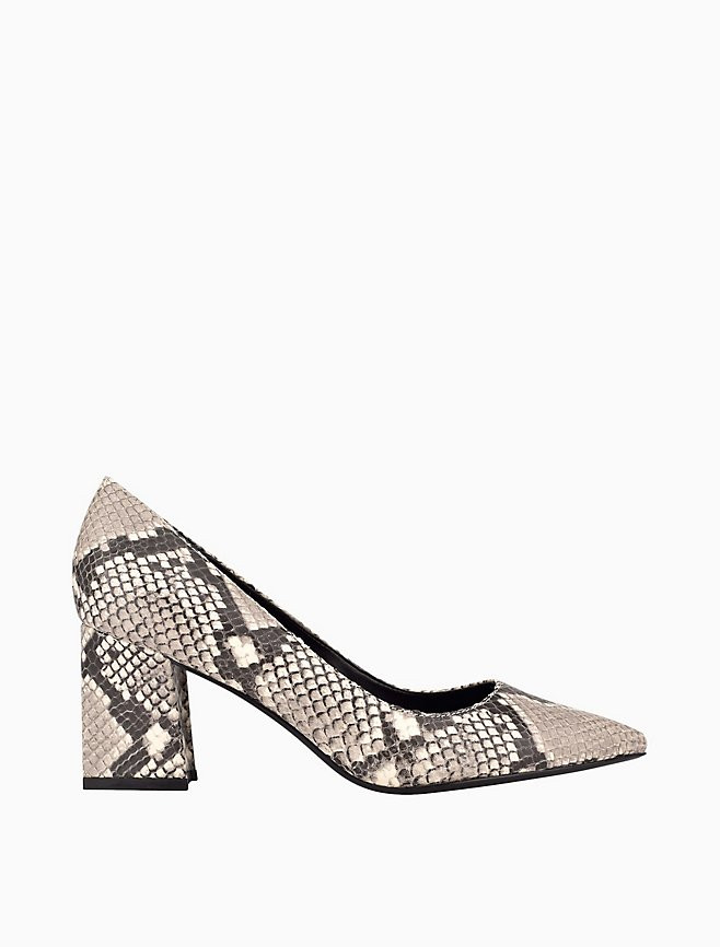 Lila Leather Block Heel | Calvin Klein | Calvin Klein (US)