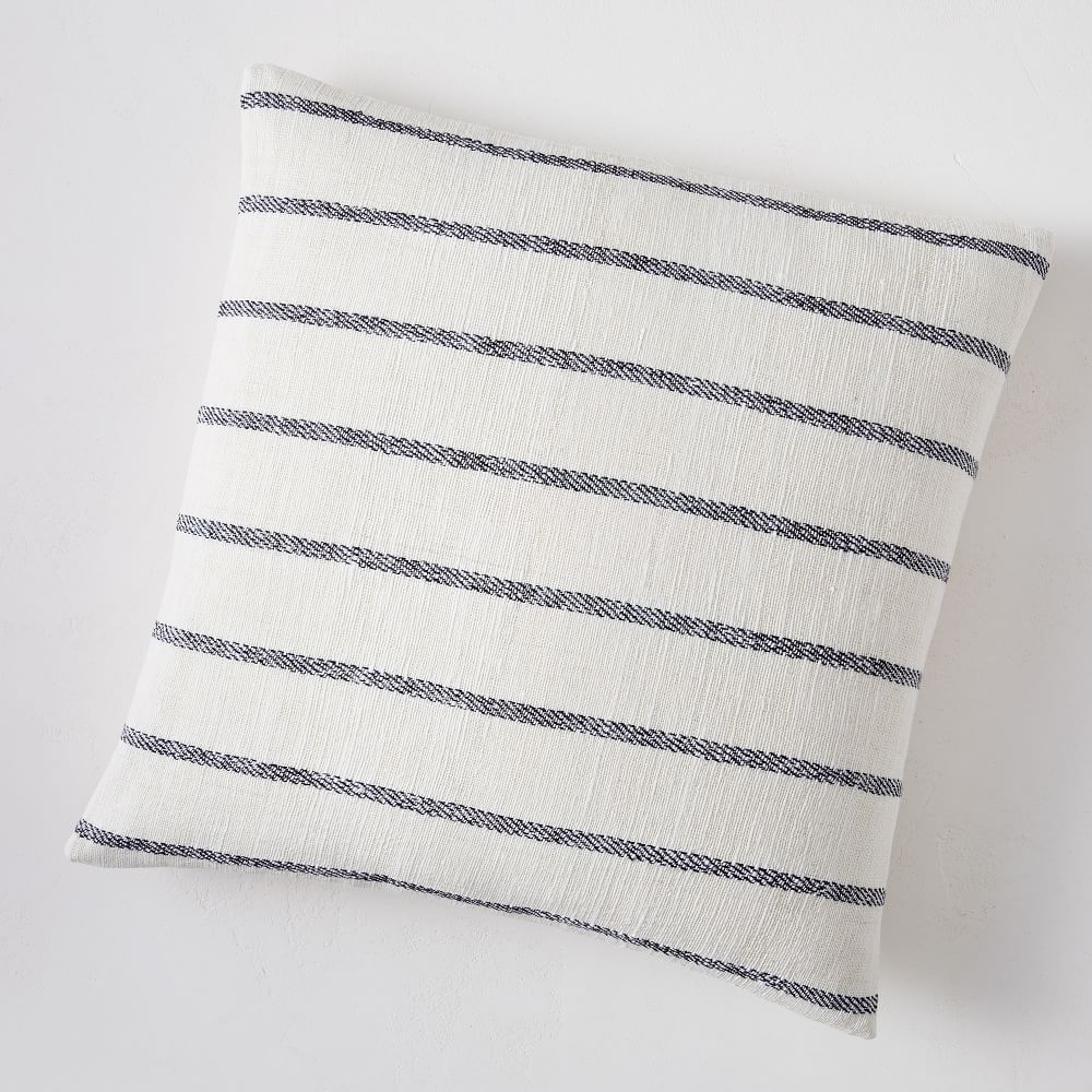 Cotton Silk Simple Stripe Pillow Cover | West Elm (US)