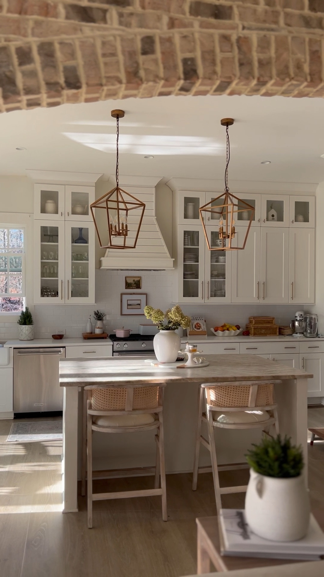 Our counter stools are back in stock! We love them! The cane back accent is so beautiful! Coastal counter stools 

#LTKFind #LTKhome