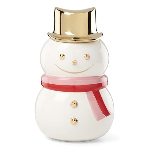 kate spade new york Be Jolly Snowman Cookie Jar, Christmas, Kitchen, Festive Holiday Decor | Amazon (US)