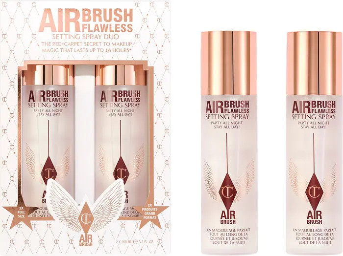 Charlotte Tilbury Airbrush Flawless Finish Setting Spray Duo $76 Value | Nordstrom | Nordstrom