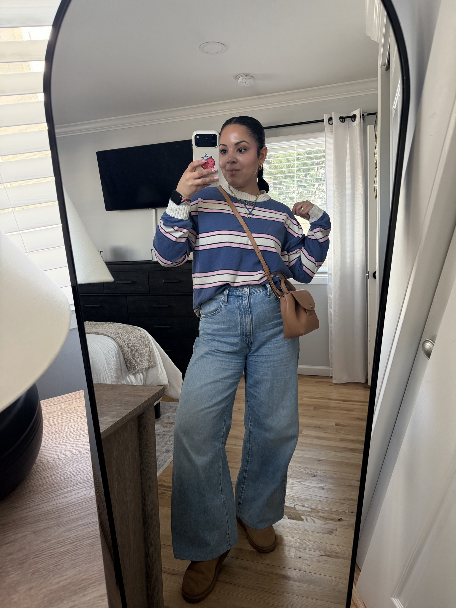 Sweatpant Jeans from GAP (wearing 27) Aerie Sunday Soft Crew Sweater 

 #LTKgrwm #LTKootd