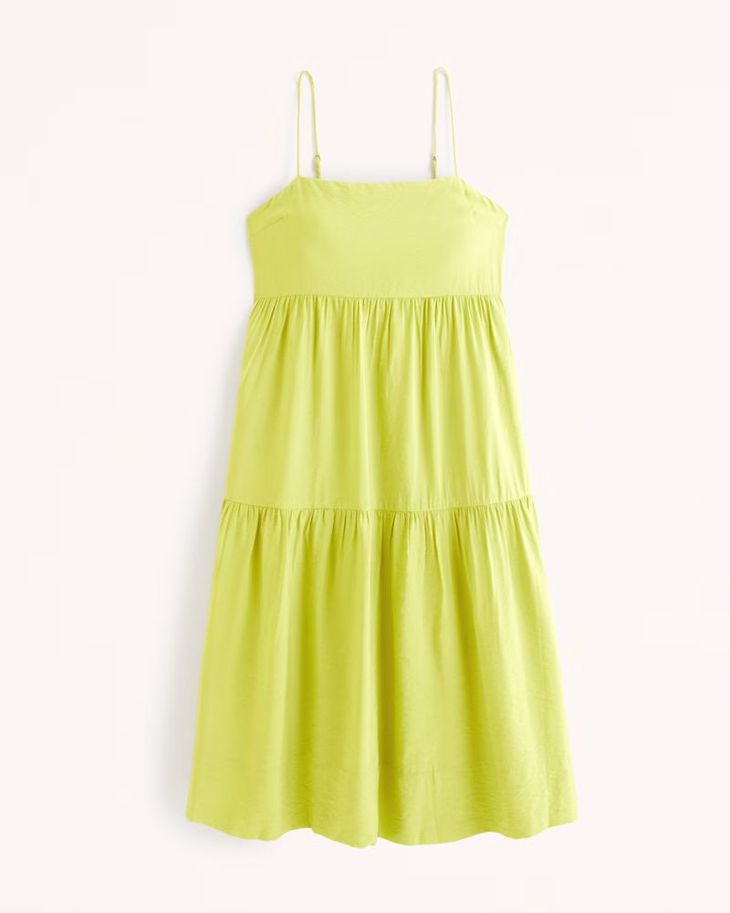 Trapeze Midi Dress | Abercrombie & Fitch (US)