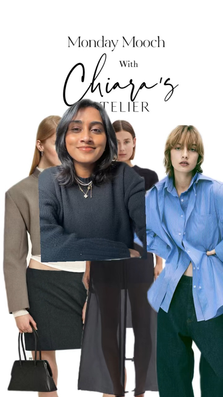 Monday Mooch 
Khaite knit dupe 
Workwear shirts 
Mesh shoes 
The row shoes dupe 

#LTKMostLoved #LTKstyletip