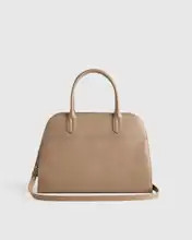 Italian Leather Everyday Satchel in Warm Taupe | Quince
