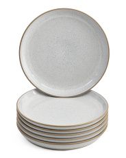 Set Of 6 Speckled Coupe Dinner Plates | Marshalls