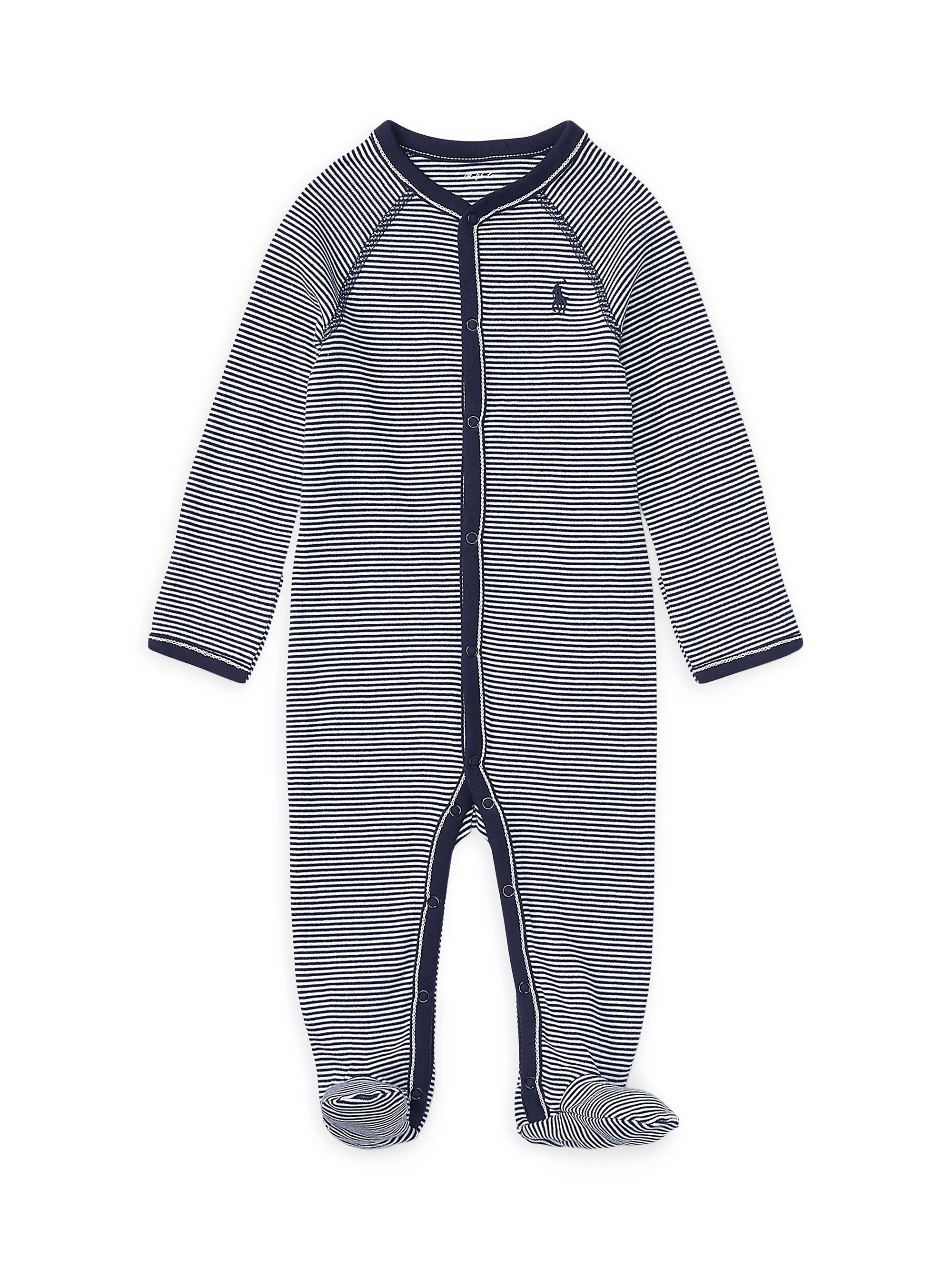 Baby Boy's Striped Cotton Jersey Footie | Saks Fifth Avenue
