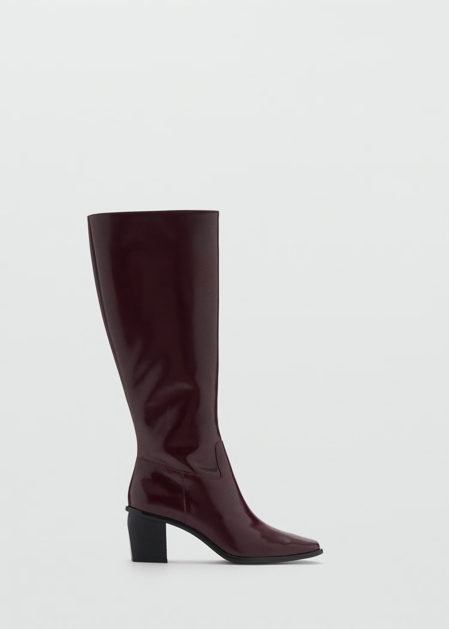 Leather boots with zip - Women | MANGO USA | Mango (US/MX/AU)