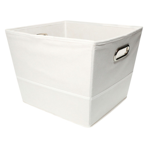 fabric storage bin with handles 12in x 13in | Five Below