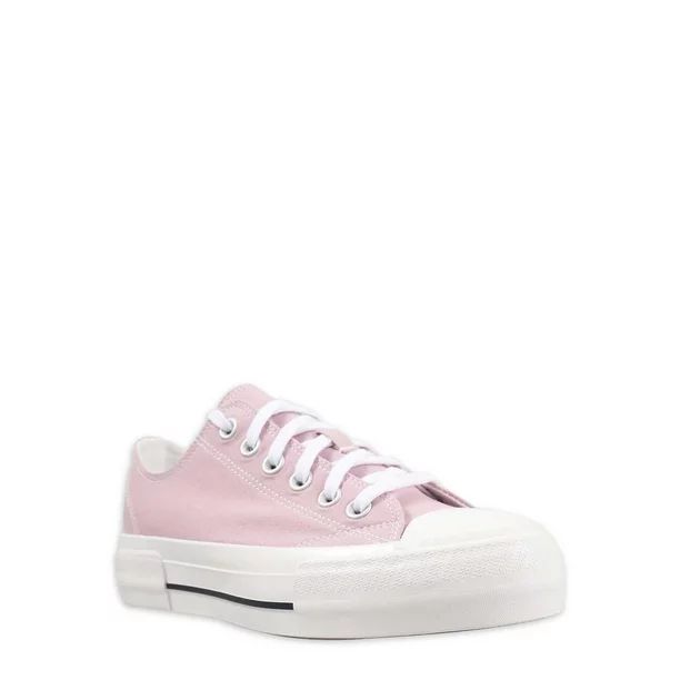 No Boundaries Women's Platform Classic Lace Up Casual Shoe - Walmart.com | Walmart (US)