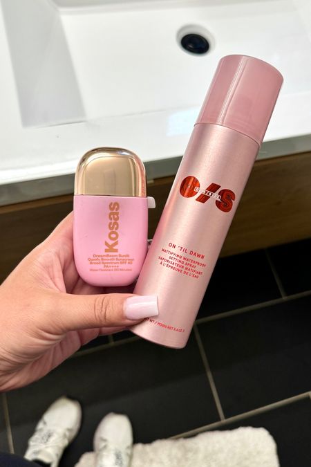 My 2 favorite beauty products right now!!!! This setting spray is THE BEST I’ve ever tried! And I try new setting sprays all the time! And this tinted moisturizer/sunscreen is a 3 in 1 for me that I am loving !!! It gives me a nice little tan glow, while protecting my skin! Love love love these products so much and can’t recommend them enough! #beauty #skincare 

#LTKswim #LTKfindsunder50 #LTKbeauty