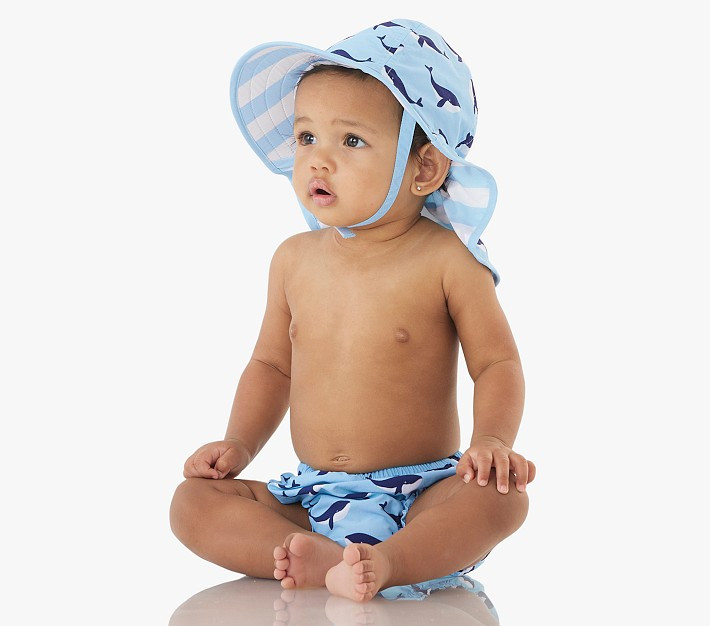 Whale Diaper Cover & Reversible Hat | Pottery Barn Kids