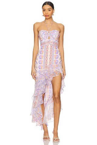 Amanda Uprichard Estrada Dress in Calabria Print from Revolve.com | Revolve Clothing (Global)