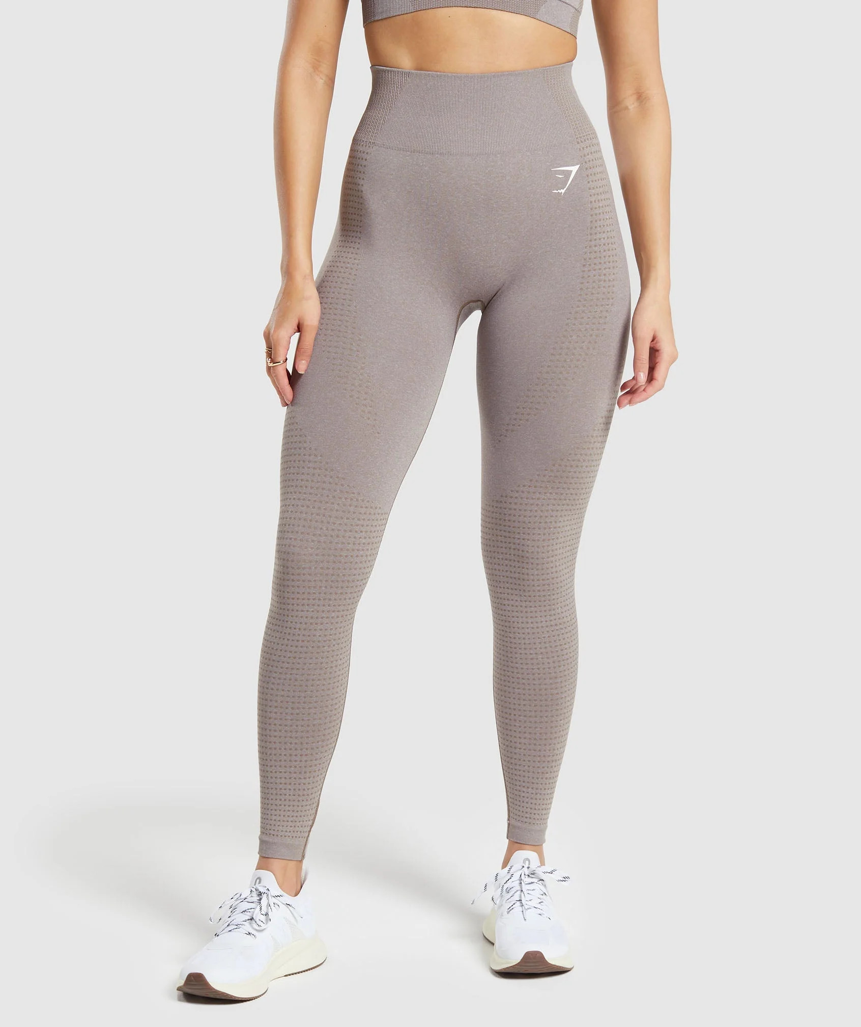 Gymshark Vital Seamless 2.0 Leggings - Warm Taupe Marl | Gymshark CA