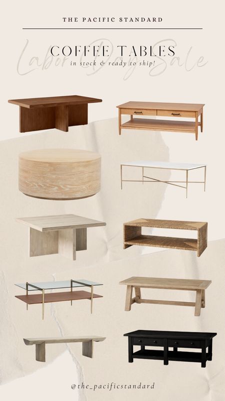 LABOR DAY SALES! Shop coffee table sales across WS brand products! These are in-stock and ready to ship selections! 

#LTKsalealert #LTKSeasonal #LTKhome