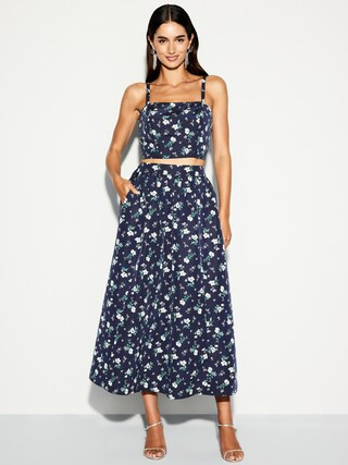 The Occasion by Old Navy High-Waisted Taffeta Midi Skirt | Old Navy (US)